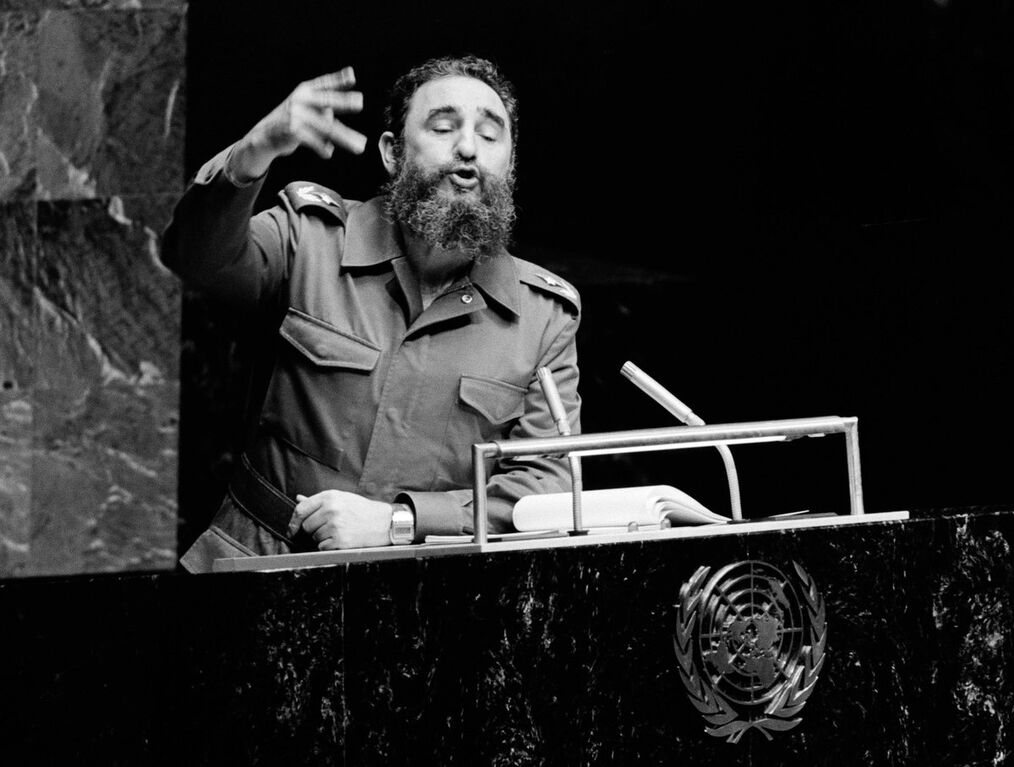 В ООН показали уникальные кадры с кубинским диктатором Кастро. Опубликованы фото