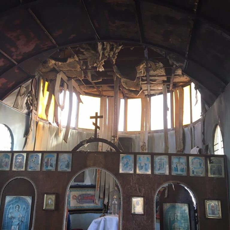 У Маріуполі вночі "ізгої суспільства" підпалили храм Київського патріархату