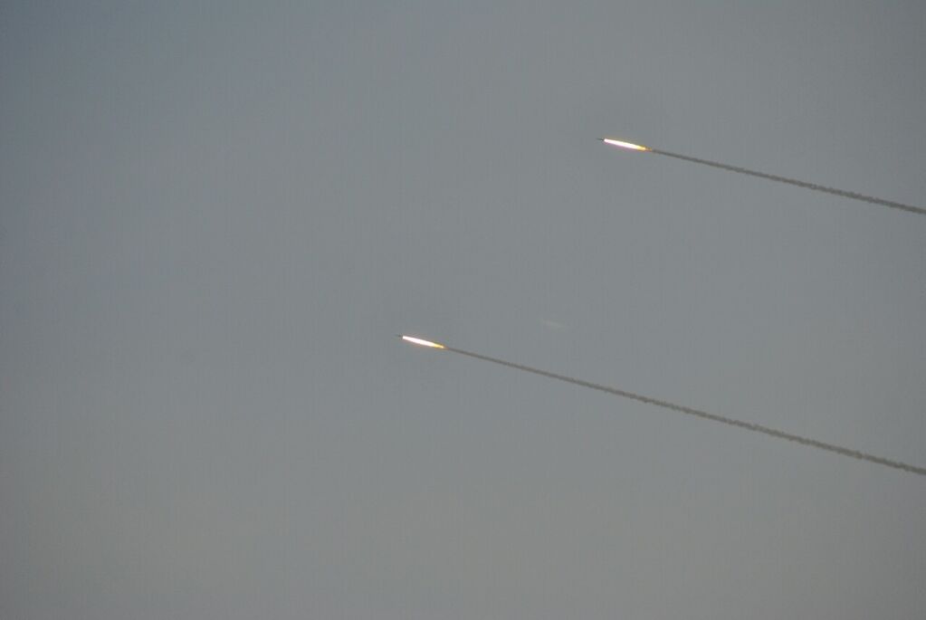 Появились фото ракетных испытаний у Крыма