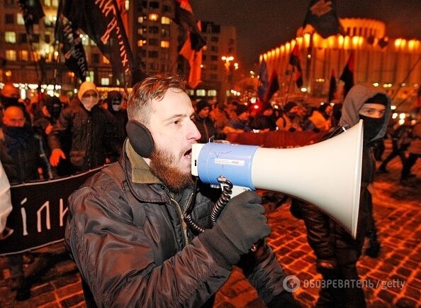 Опубліковані фото маршу націоналістів у центрі Києва