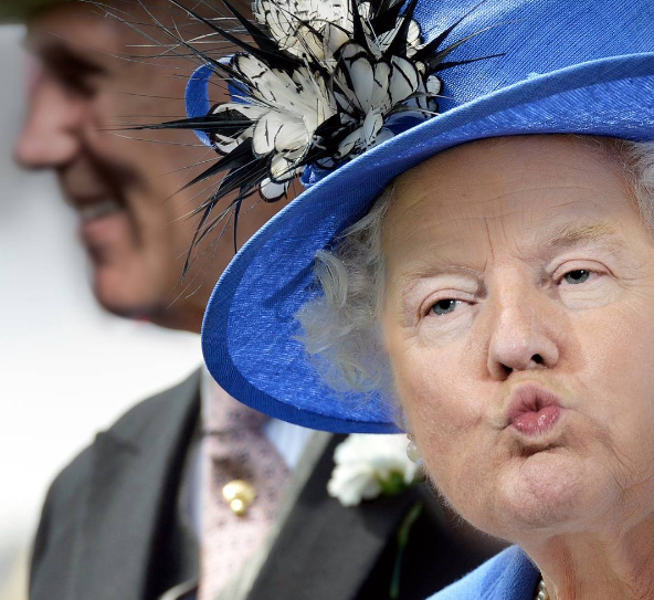 "Скрестил" Трампа и королеву Великобритании: дизайнер позабавил сеть необычными фото