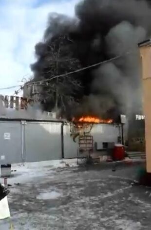 Пожар на рынке в Борисполе: стали известны подробности ЧП