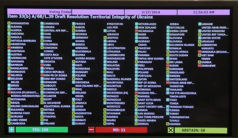 Ізраїль не підтримав в ООН резолюцію щодо України у 2014 році - Олефіров 