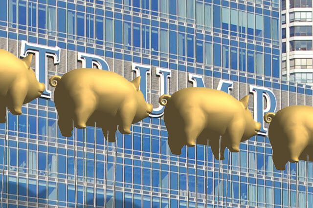 В США имя Трампа на небоскребе предложили закрыть свиньями с обложки Pink Floyd