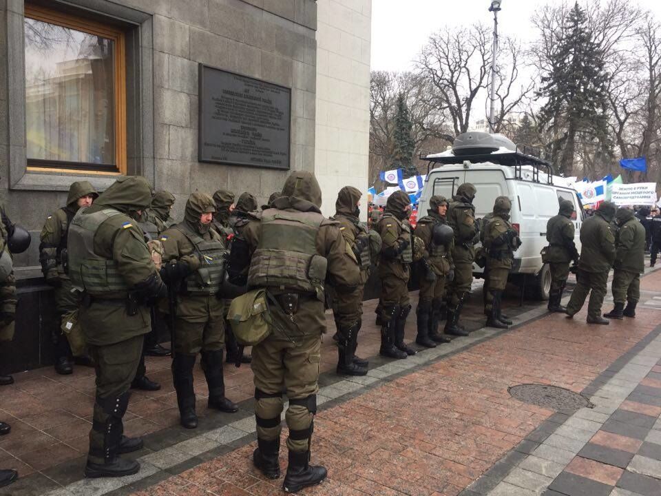 Центр Киева был парализован из-за митингов