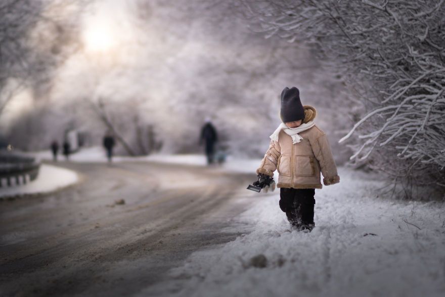 Магия зимы: невероятно атмосферные детские снимки