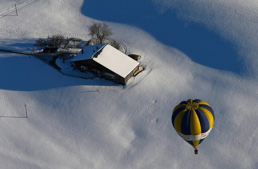 Фестиваль воздушных шаров в Швейцарии: красочные фото