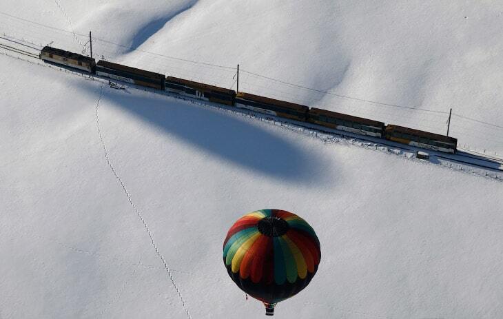 Фестиваль воздушных шаров в Швейцарии: красочные фото