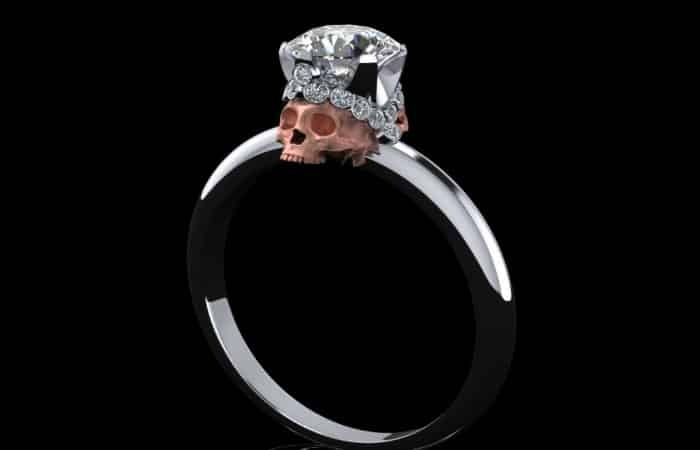 Черепа и бриллианты: топ-10 мрачных обручальных колец