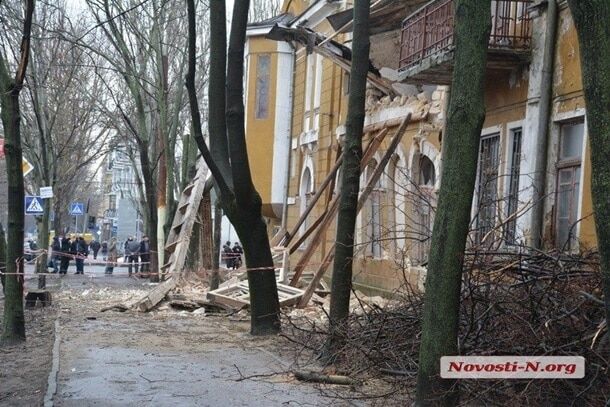 В центре Николаева рухнула школа