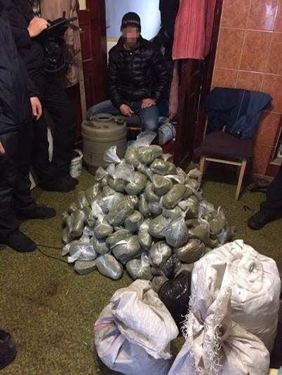 Сидели, курили: в Киевской области у наркоторговцев изъяли рекордную партию марихуаны