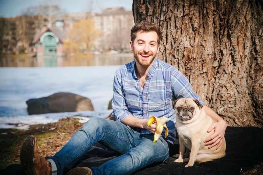 Любовь зла, полюбишь и ... пса. Трогательная фотосессия с мопсом