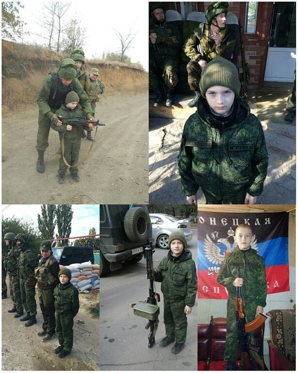 "Сафари": москвичи привезли на Донбасс ребенка "пострелять". Опубликованы фото