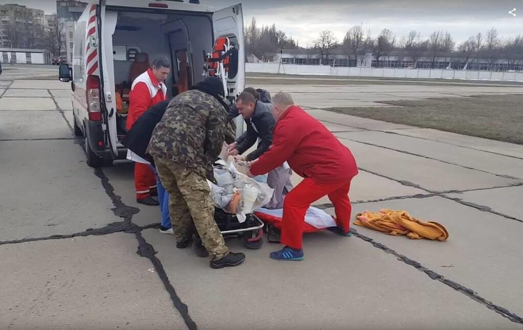 В Одессу доставили группу раненых бойцов АТО