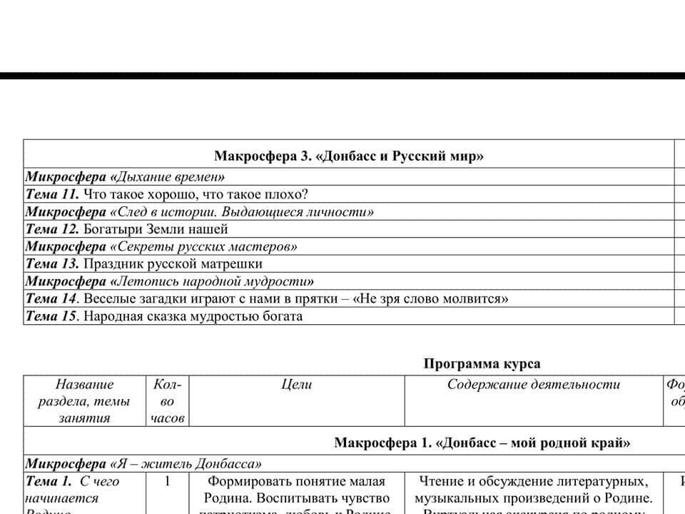 Новий "урок Донбасу": у школах "ДНР" дітей навчають "русскому миру" з 1 класу