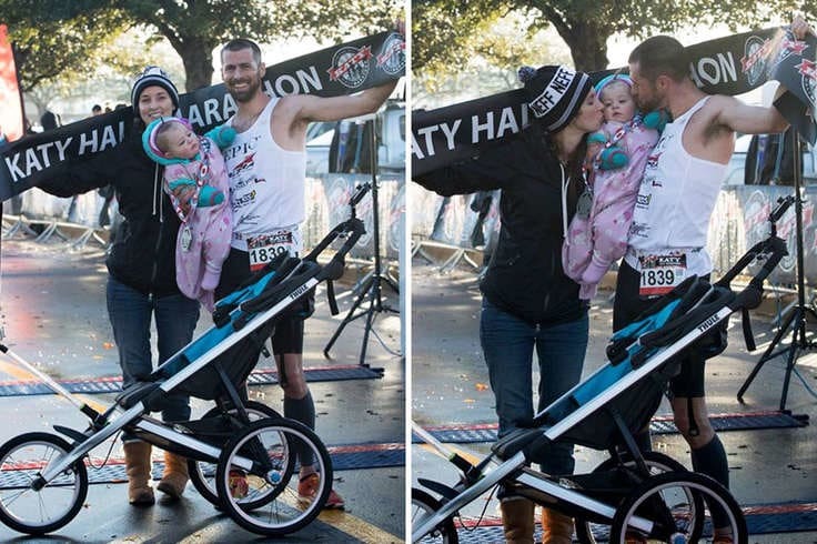 Американец установил мировой рекорд, пробежав полумарафон с дочкой в коляске: фотофакт