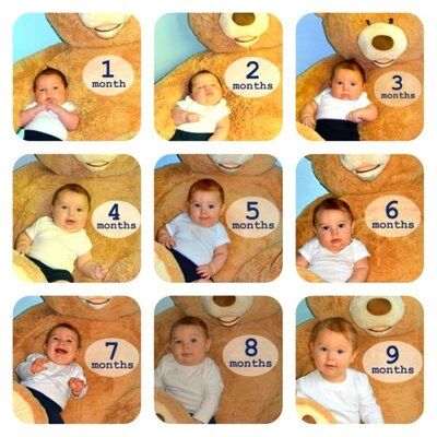 Идеи для детского альбома: креативные фото малышей 0-12 месяцев