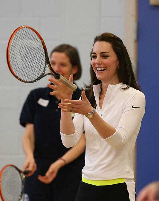 Кейт Миддлтон в Шотландии сыграла в теннис: опубликовано видео