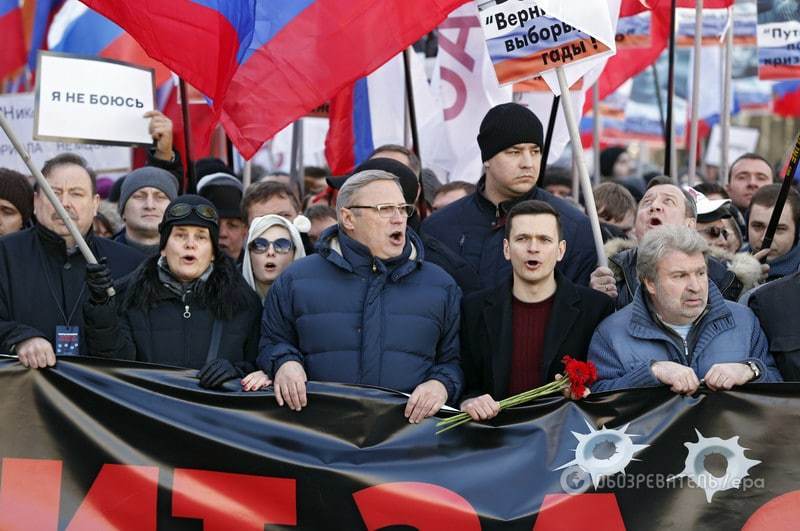 "Убитий за свободу": в Москві відбувся марш пам'яті Нємцова. Опубліковані фото і відео