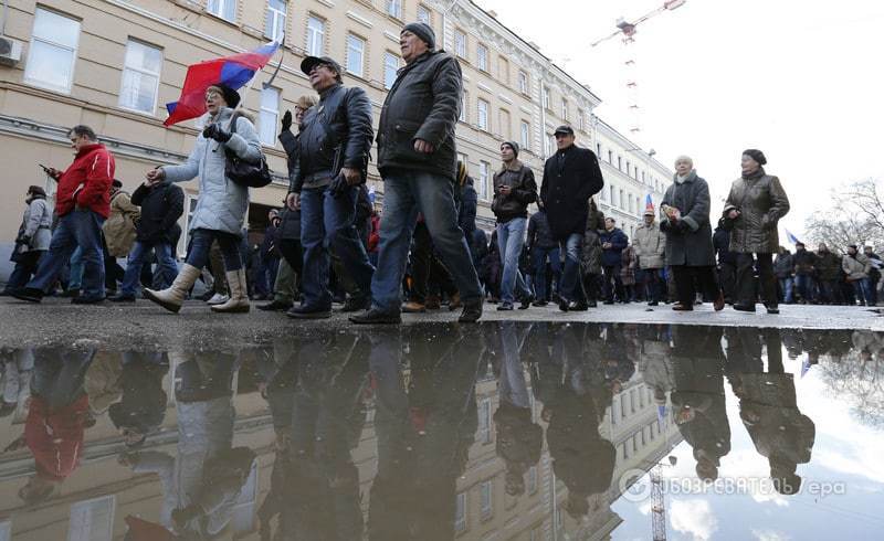 "Убитий за свободу": в Москві відбувся марш пам'яті Нємцова. Опубліковані фото і відео