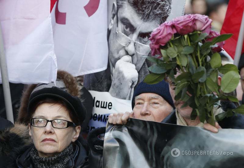 "Убитий за свободу": в Москві відбувся марш пам'яті Нємцова. Опубліковані фото і відео