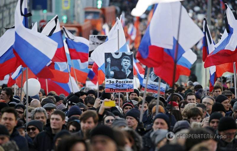 "Убит за свободу": в Москве состоялся марш памяти Немцова. Опубликованы фото и видео