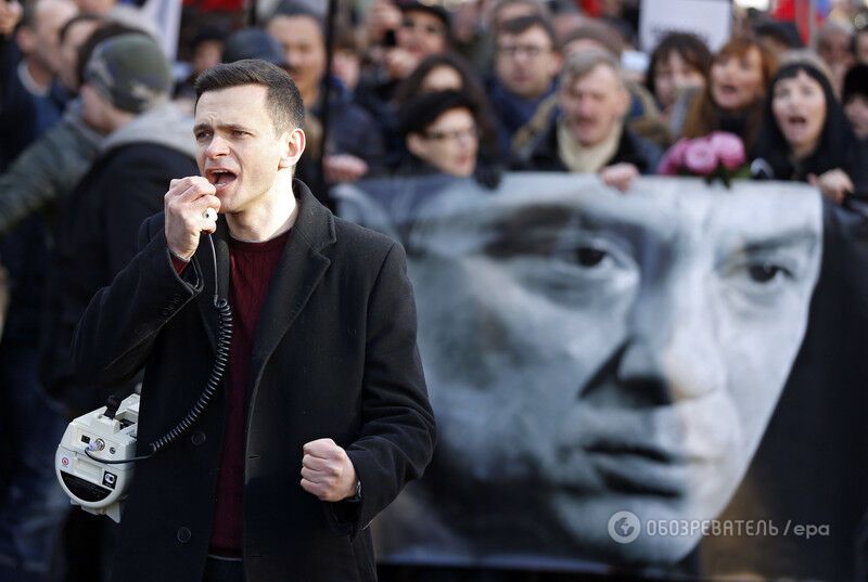 "Убитий за свободу": в Москві відбувся марш пам'яті Нємцова. Опубліковані фото і відео