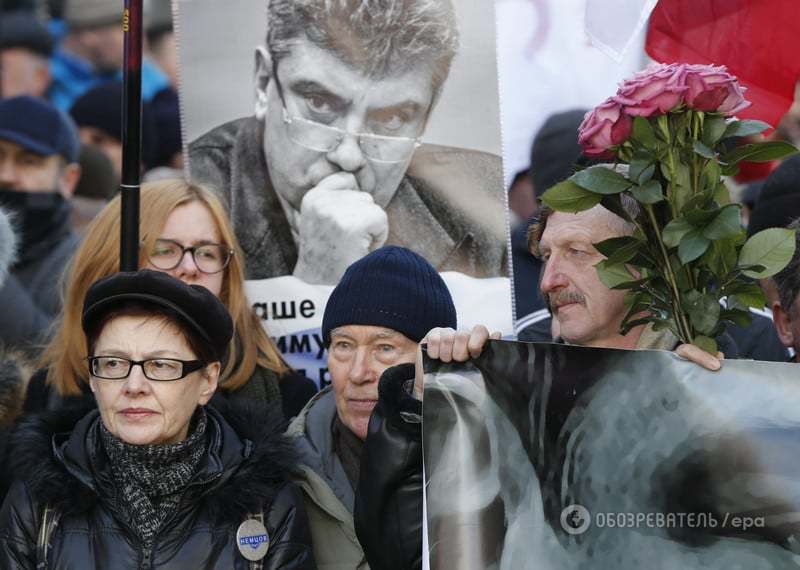 "Убитий за свободу": в Москві відбувся марш пам'яті Нємцова. Опубліковані фото і відео