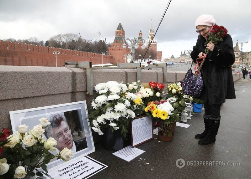 "Убитий за свободу": в Москві відбувся марш пам'яті Нємцова. Опубліковані фото і відео