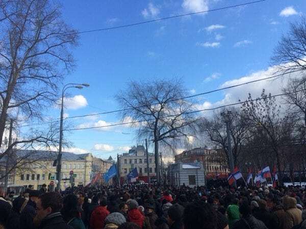 "Убитий за свободу": в Москві відбувся марш пам'яті Нємцова. Опубліковані фото і відео