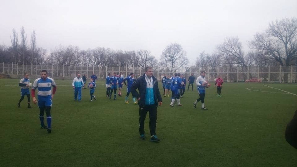 Футболист сборной Украины сделал неожиданный подарок регбийному клубу: фотофакт