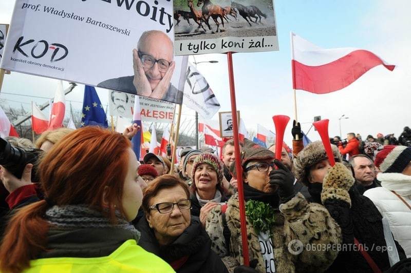 У Польщі відбулися масштабні мітинги на підтримку Валенси: опубліковані фото і відео