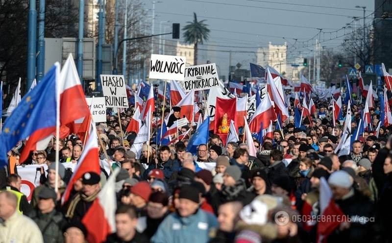 У Польщі відбулися масштабні мітинги на підтримку Валенси: опубліковані фото і відео