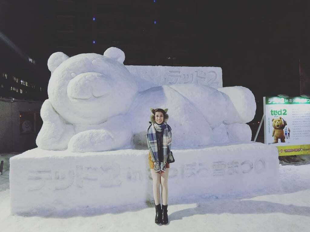 Невероятная красота: японцы сотворили фантастические скульптуры из снега. Фоторепортаж