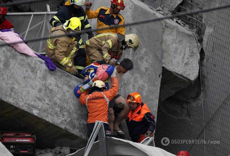 Землетрясение на Тайване: подробности, фото и видео разрушительного ЧП
