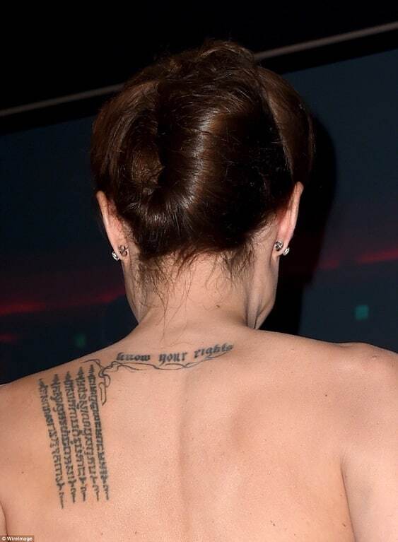 Слава Будде: Анджелина Джоли сделала три новых тату