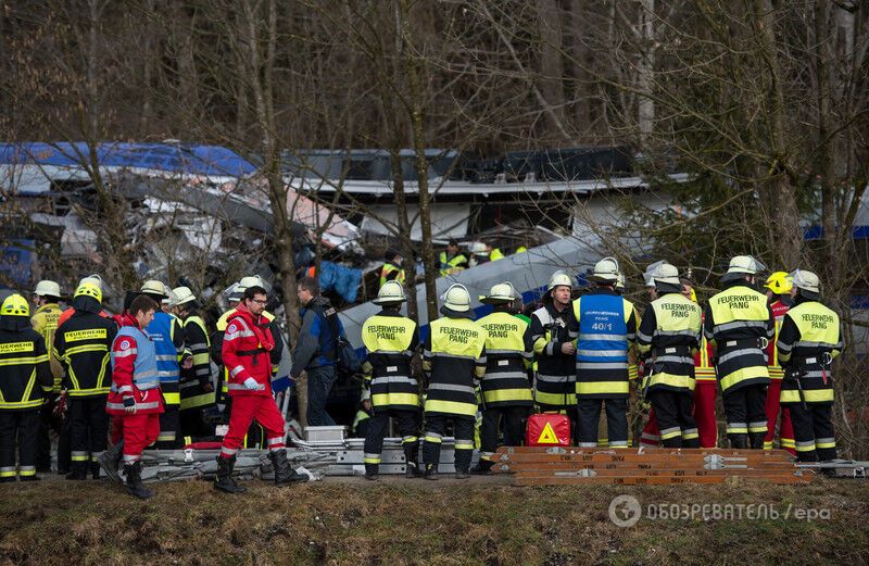 В Германии поезда столкнулись лоб в лоб: 9 человек погибли, 150 - ранены