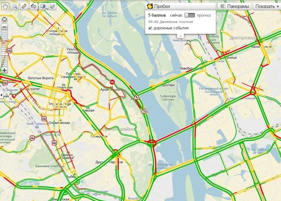 У Києві паралізовано рух на мосту Патона - 1 березня 2016