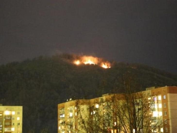 Рядом с Мукачево вспыхнул пожар, горожане обеспокоены: фото с места происшествия