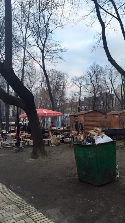 Жах у центрі Києва: у соцмережі поскаржилися на безлад в парку Шевченка