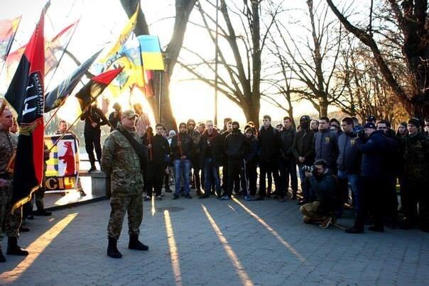 В Ужгороде националисты провели митинг