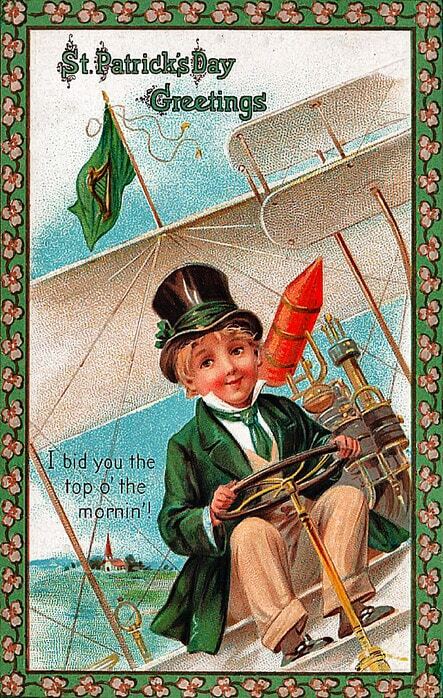 День Святого Патрика : подборка старинных английских открыток