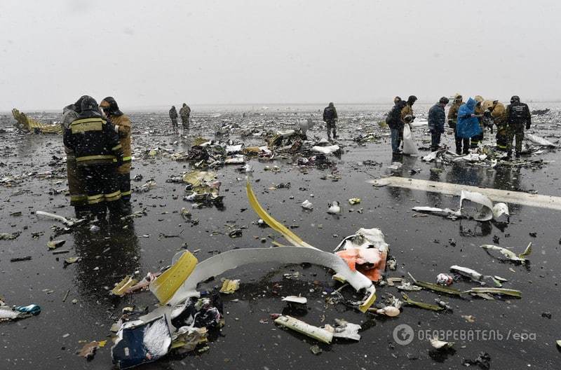 Крушение "Боинга" FlyDubai: вся информация о трагедии в России