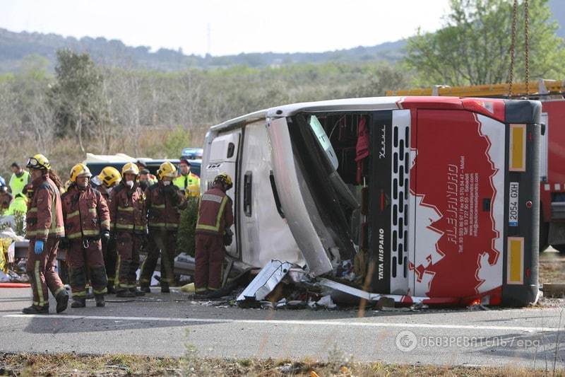 В Іспанії розбився автобус зі студентами: серед постраждалих є українці