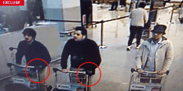 В СМИ попало фото предполагаемых террористов в аэропорту Брюсселя