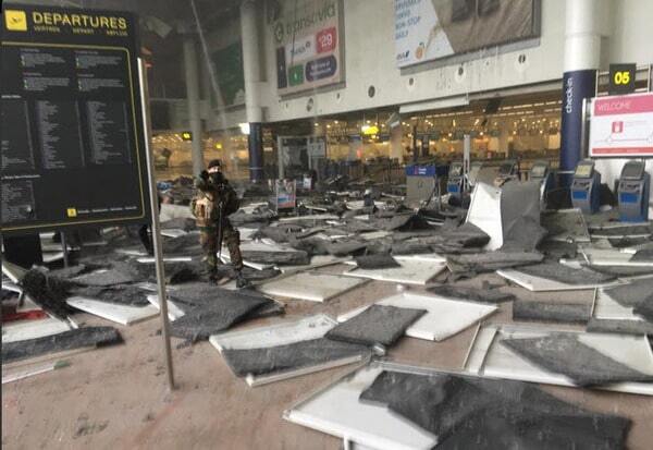 Число жертв взрыва в аэропорту Брюсселя достигло 17 человек