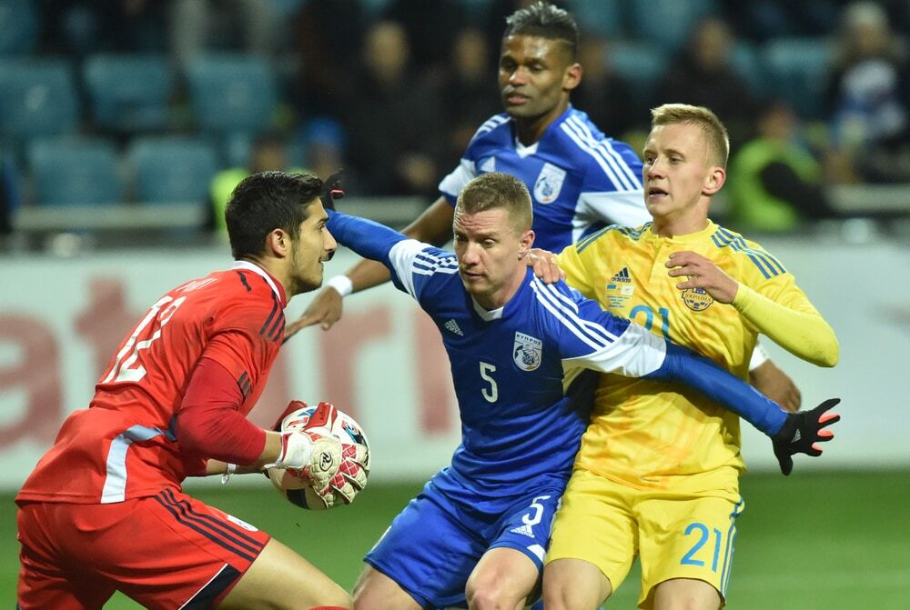 Сборная Украины минимально обыграла Кипр в товарищеском матче
