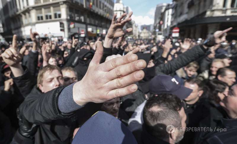 Беспорядки в Брюсселе: полиция отчиталась о количестве задержанных