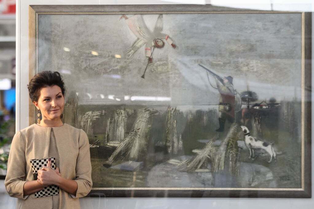 Фонд "Артания" представил выставку художника Виктора Гонтарива в аэропорту Борисполь