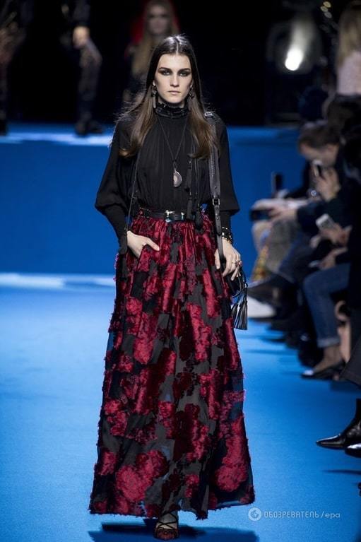 Готика и гламурные хиппи: шоу Elie Saab в Париже